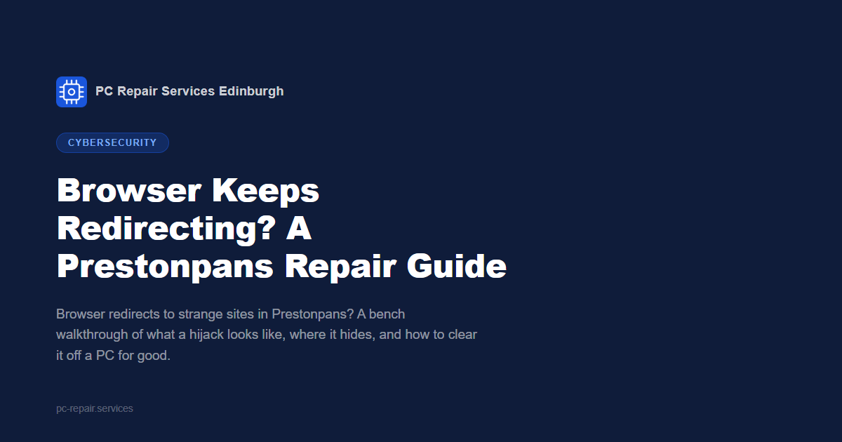 Browser Keeps Redirecting? A Prestonpans Repair Guide