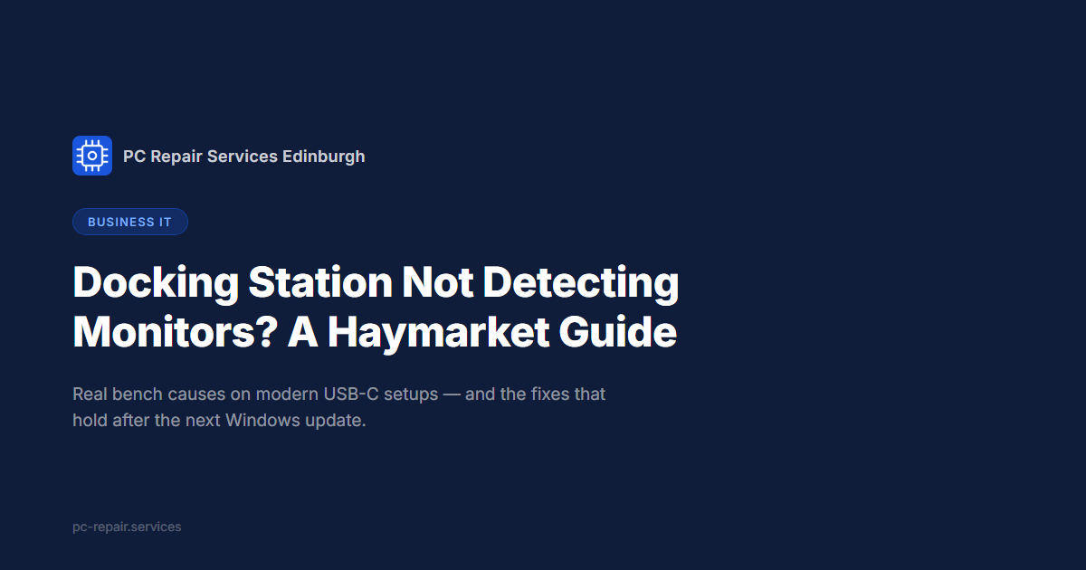 Docking Station Not Detecting External Monitors? A Haymarket Office Guide