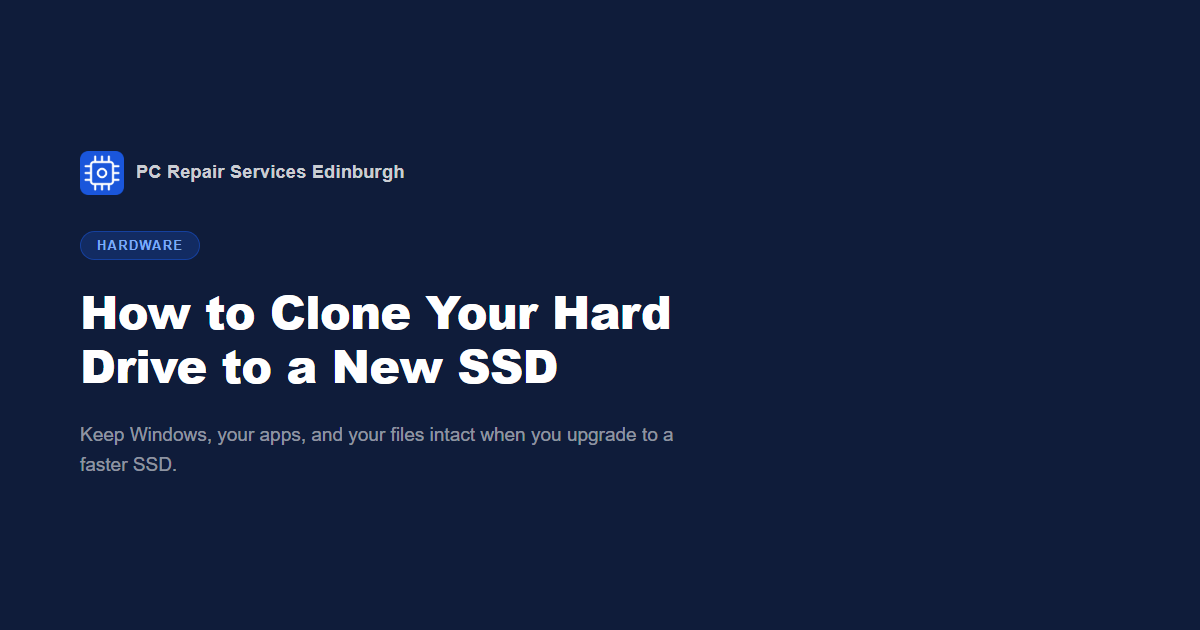 How to Clone Your Hard Drive to a New SSD
