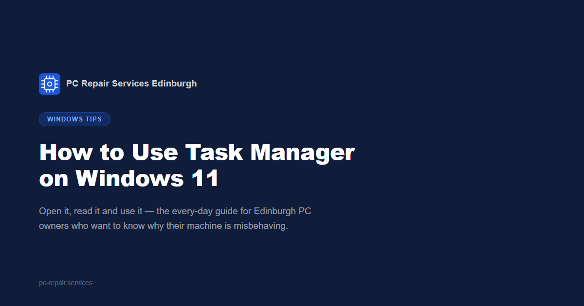How to Use Task Manager on Windows 11