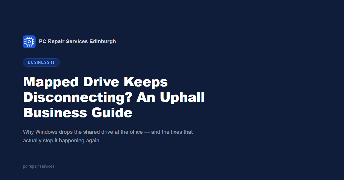 Mapped Network Drive Keeps Disconnecting on Windows &mdash; An Uphall Small Business Guide