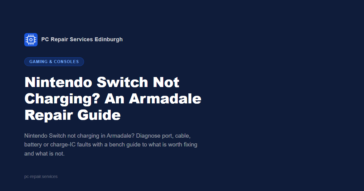 Nintendo Switch Not Charging? An Armadale Repair Guide