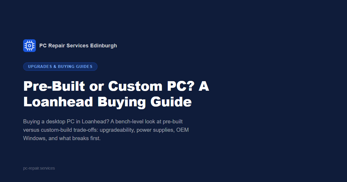 Pre-built or custom PC? A Loanhead buying guide from PC Repair Services