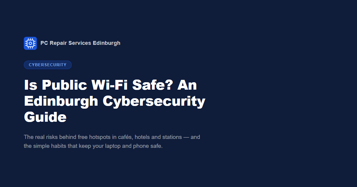 Is Public Wi-Fi Safe? An Edinburgh Cybersecurity Guide