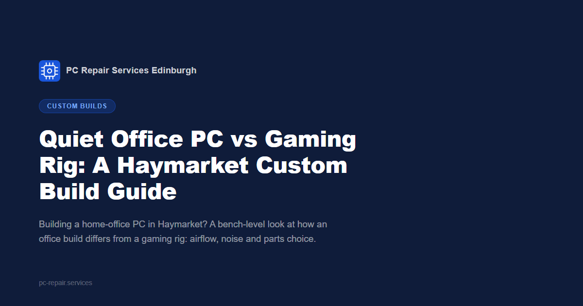 Quiet Office PC vs Gaming Rig: A Haymarket Custom Build Guide