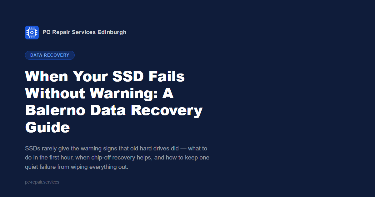 When Your SSD Fails Without Warning: A Balerno Data Recovery Guide