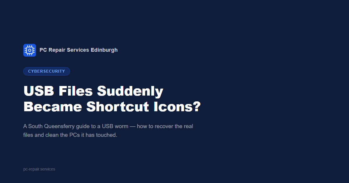 USB Files Suddenly Became Shortcut Icons? A South Queensferry Guide