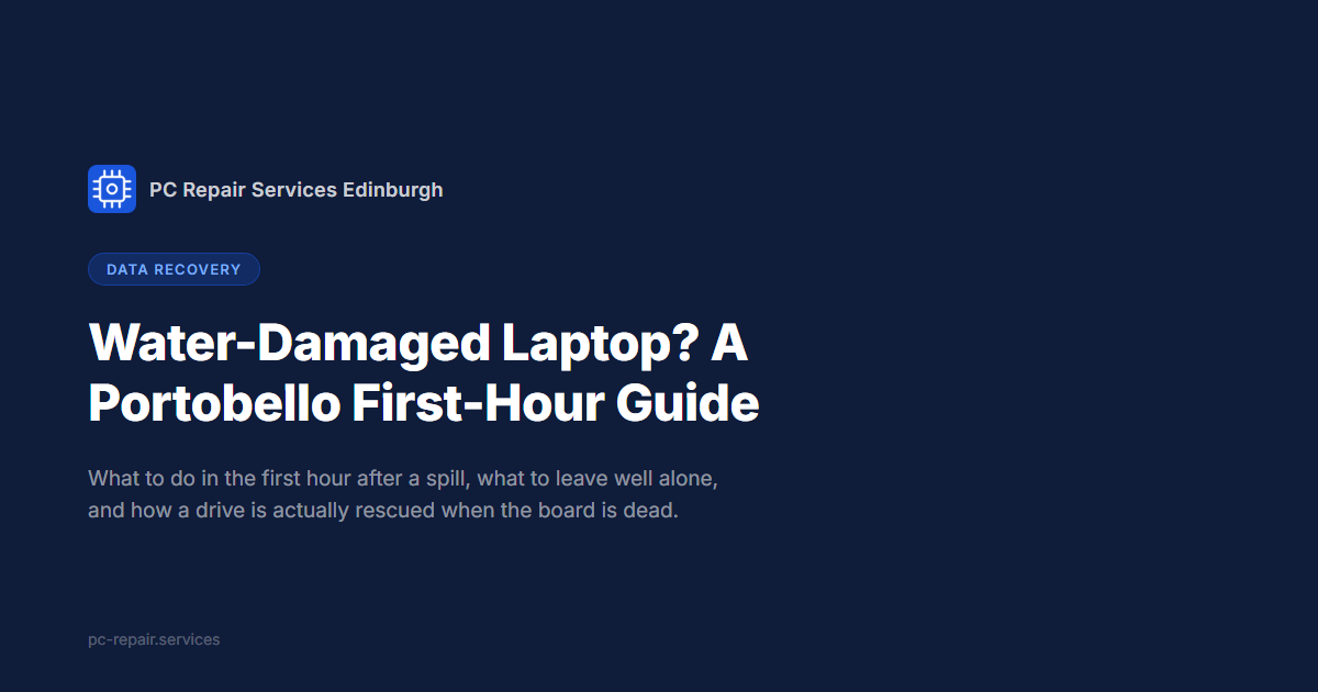 Water-Damaged Laptop? A Portobello First-Hour Guide