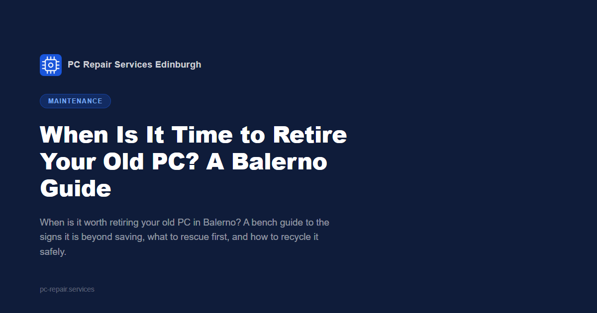 When is it time to retire your old PC, a Balerno guide from PC Repair Services