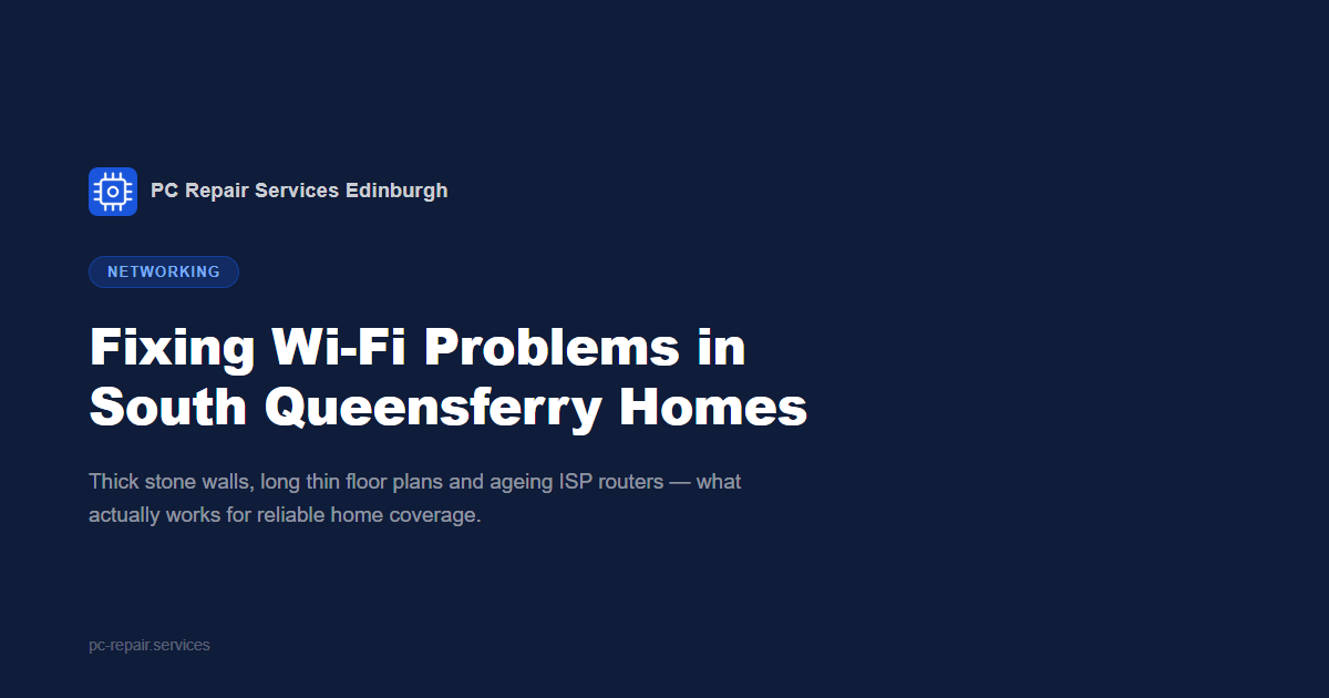 Fixing Wi-Fi Problems in South Queensferry Homes