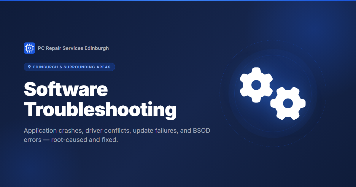 Software Installation & Troubleshooting Edinburgh | PC Repair Services
